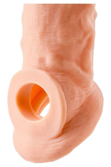 Насадка на пеніс Virgite S8, бежева, 19 см Sex Aura | Зображення 4