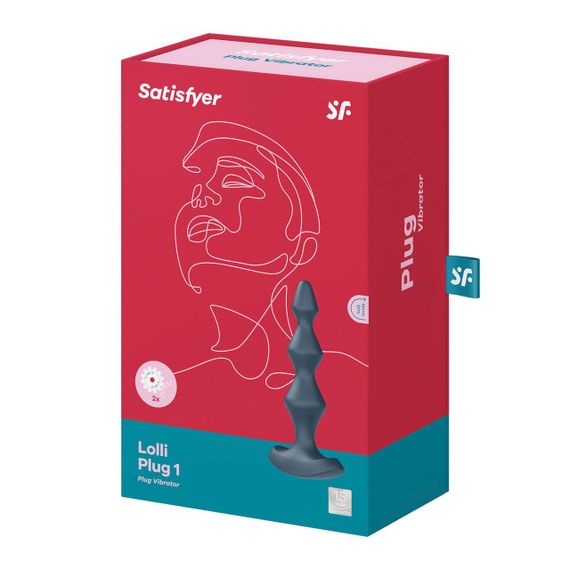 Анальный стимулятор-бусины с двумя моторами Satisfyer Lolli-Plug 1 Dark teal | Зображення 4