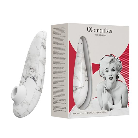 Вакуумный стимулятор клитора Womanizer Marilyn Monroe White Marble sexstyle