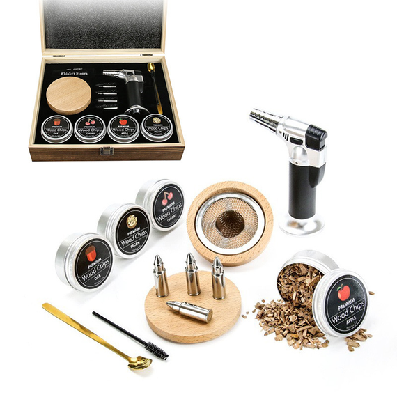 Набір для створення коктейльного диму Cocktail Smoker Kit Запальничка + 4 дими (sv3930)