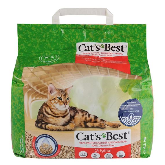 Наповнювач туалету для котів Rettenmaier Cats Best Original 10 л (древесний)