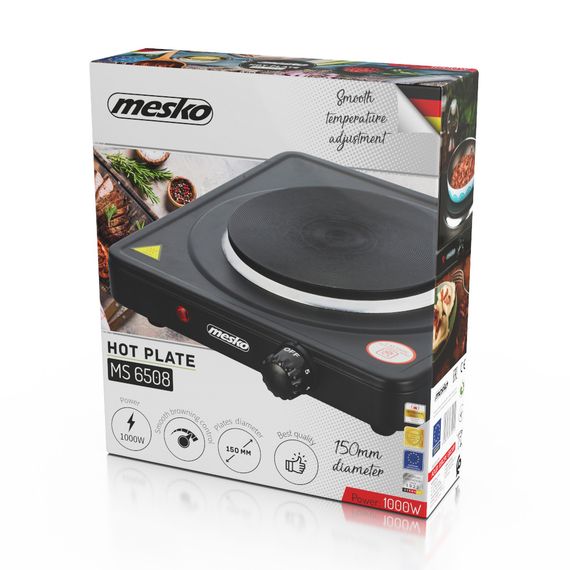 Электроплита настольная Mesko MS 6508, 1000 Вт, 1 конфорка, механическое управление | Зображення 9