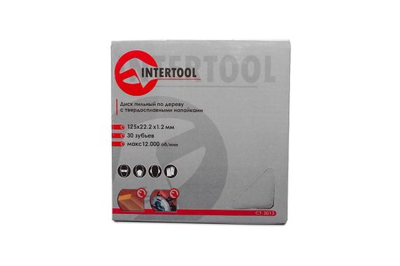 Диск пильный Intertool - 125 х 22,2 мм x 30T (CT-3013) | Зображення 3