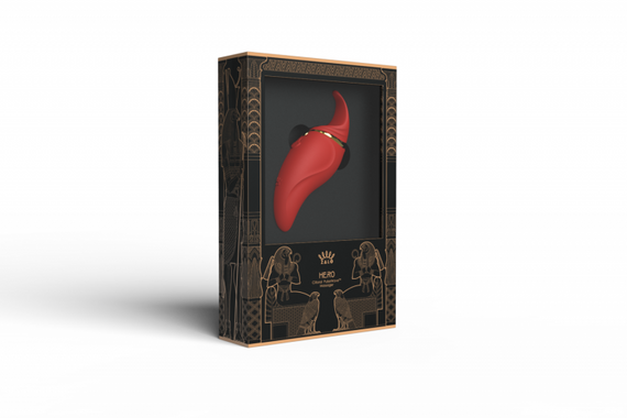 Кліторальний вібромасажер з язичком та вібрацією Zalo Hero, червоний sexstyle | Зображення 3