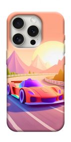 Чохол з картинкою Машинка на заході сонця для Apple iPhone 16 Pro (6.3")