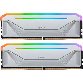 Модуль пам&#039;яті для комп&#039;ютера DDR5 32GB (2x16GB) 5200 MHz NOX RGB Silver Apacer (AH5U32G52C522NWAA-2)