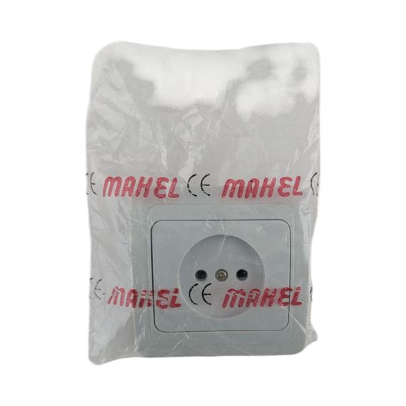 Розетка врезная внутренняя одинарная без заземления Makel QMax | Зображення 2