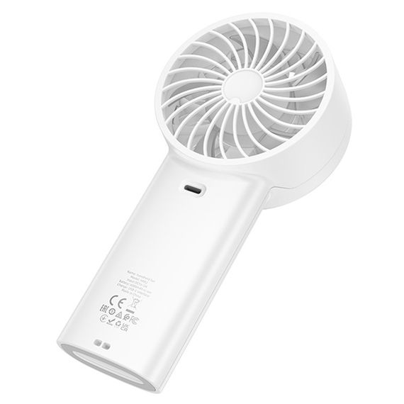 Портативний вентилятор Hoco HX62 Endless handheld fan 6000 mAh White | Зображення 6