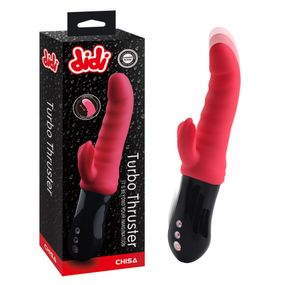 Вібратор-кролик Chisa Didi Turbo Thruster з поступальними рухами, червоний Sex Aura