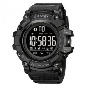 Годинник наручний чоловічий SKMEI 2053BK BLUETOOTH, BLACK. EA-667 Колір: чорний