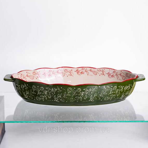 Форма для запікання та сервірування Vintage Овальна з ручками HM04-14 | Зображення 3