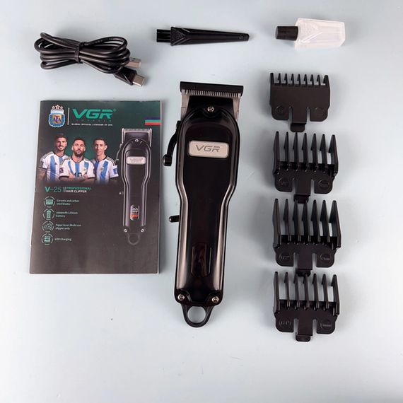 Акумуляторна машинка для стрижки VGR Clipper V-251 з LED-дисплеєм, 4 насадки, 2000 mAh (46215-V-251_554) | Зображення 7