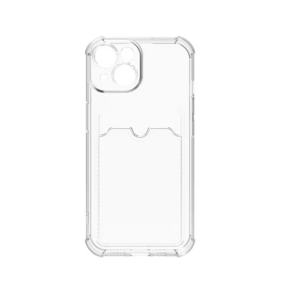 Чохол накладка Shockproof Card Slots для iPhone 12 Pro-прозорий