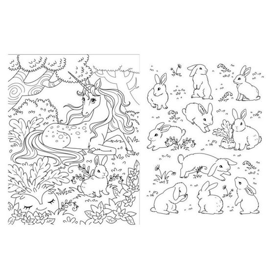 Велика книга розмальовок Єдинороги та феї 1736009, 64 сторінки | Зображення 1