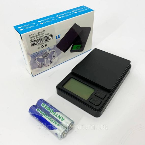 Весы высокой точности 200г, Цифровые электронные ювелирные весы компактные золото UI-14 | Зображення 7