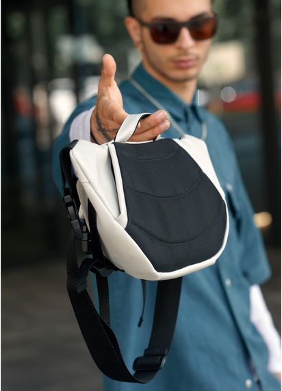 Чоловіча сумка бананка Sambag Dynamicdart сіра 38 × 21 × 7 см (80411030m) | Зображення 5