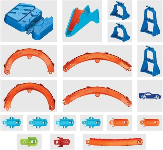 Моторизованный трек Hot Wheels Track creator Boosted Jump Speedway Kit Крутой прыжок | Зображення 4