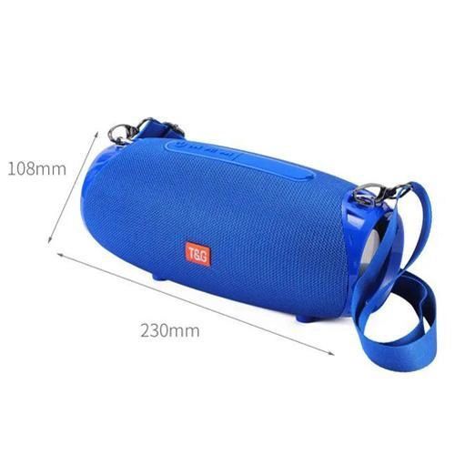 Портативна Bluetooth колонка TG534 SD IPX5 з ремінцем, портативна колонка блютус. Колір: синій | Зображення 3