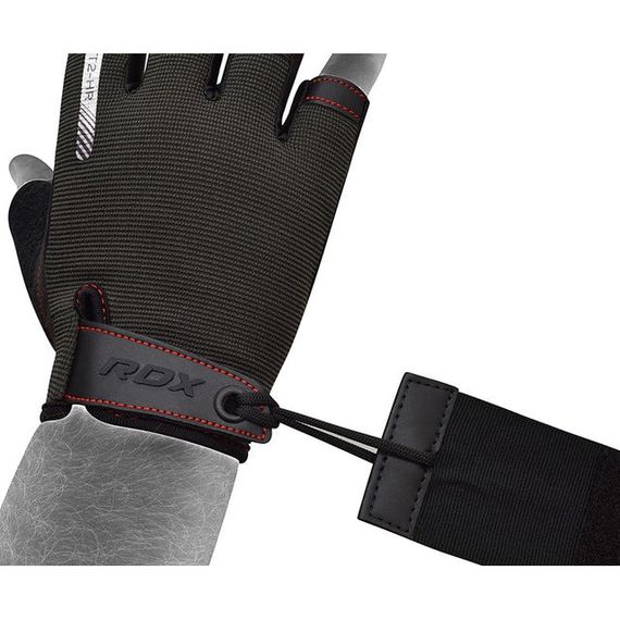 Рукавички для фітнесу RDX T2 Half Red XL | Зображення 2