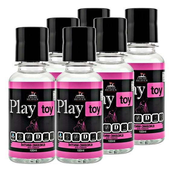 Интим-смазка для игрушек (блок 6шт) Fresh Heaven Play Toy 100ml (Travel версия)