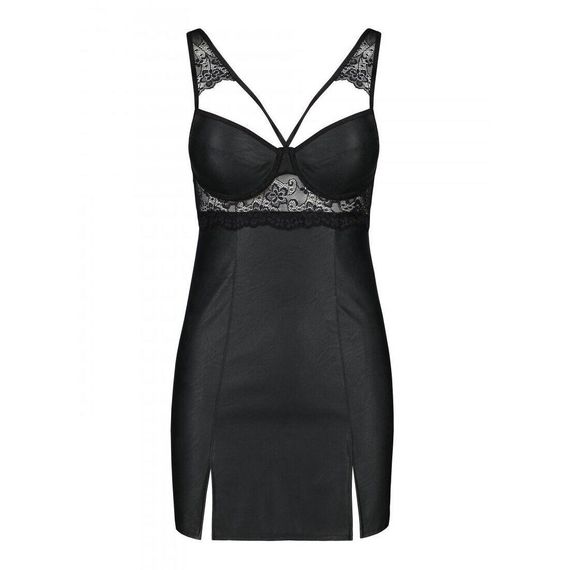 Бебі-дол з еко-шкіри та мережива Loona Chemise black - Passion, L/XL | Зображення 4