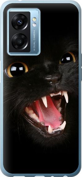 Чехол на Oppo A77 5G Чёрная кошка "932u-1377-17620"