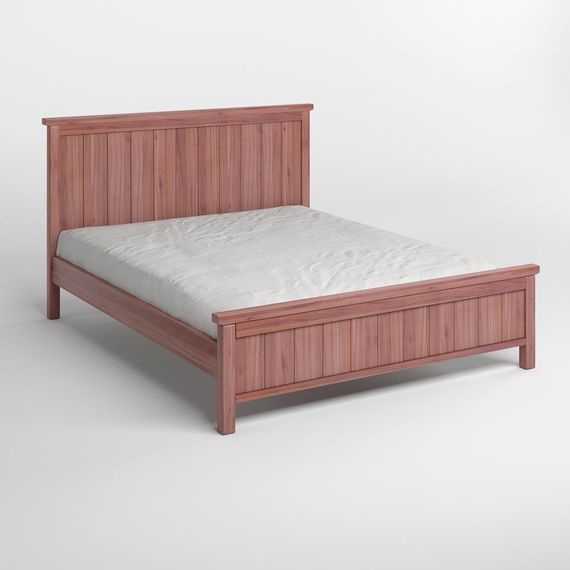 Двоспальне дерев'яне ліжко Mebigrand Вірджинія Горіх лісовий 180х200 см (MBG-3203) | Зображення 1