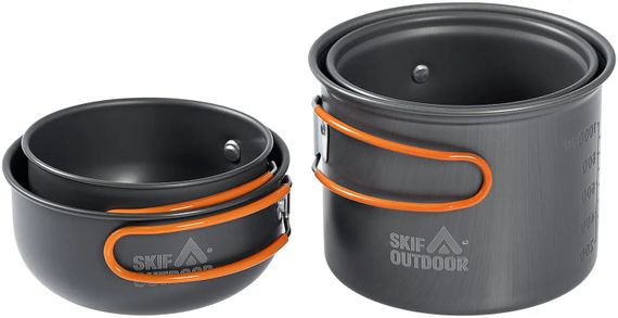 Набір посуду туристичний Skif Outdoor Fuzz Pot II SO-HC201 Різнокольоровий shop (4820242928148) | Зображення 1