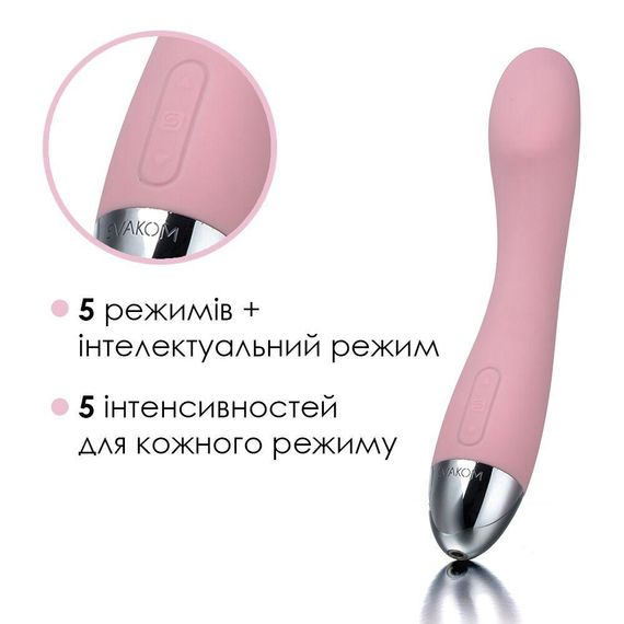 Вібратор для точки G Svakom Amy Pale Pink з інтелектуальним режимом і шовковистим покриттям | Зображення 3