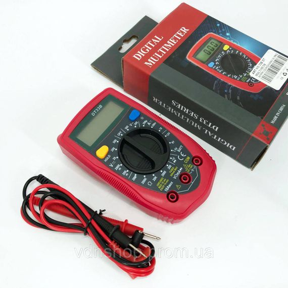 Мультиметр цифровий тестер амперметр 33, Цифровий вимірювач напруги та опору, Тестер професійний PR-72