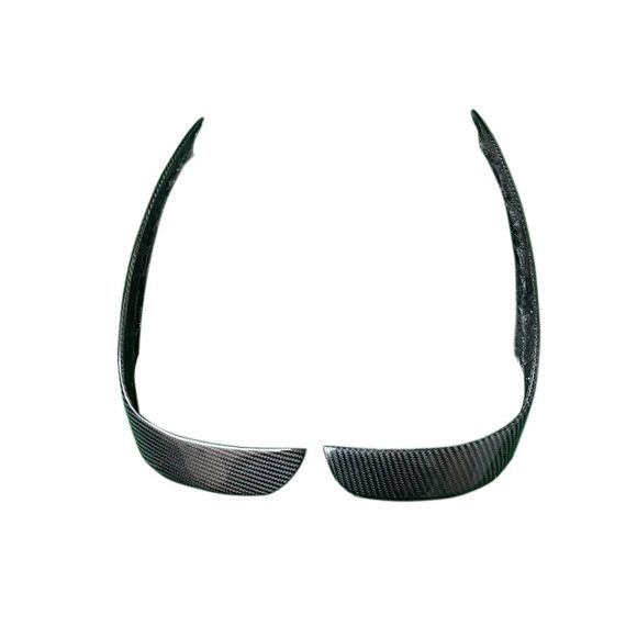 Накладки на передній бампер (для GLA45 AMG 2013-2016, Карбон) для Mercedes GLA X156 рр