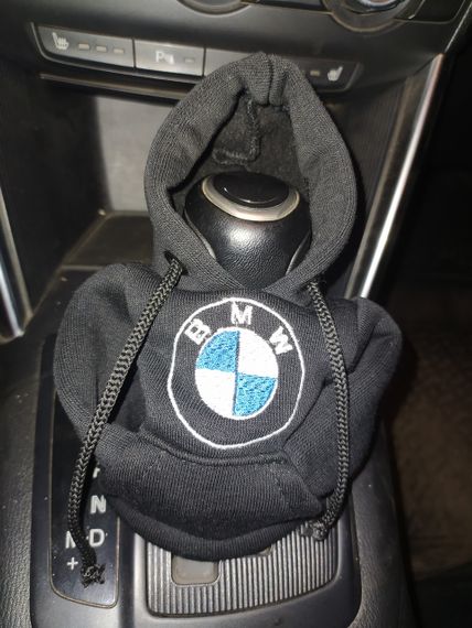 Чохол кофта Худі аксесуар на КПП  Car Hoodie БМВ BMW чорний подарунок автомобілісту 10070
