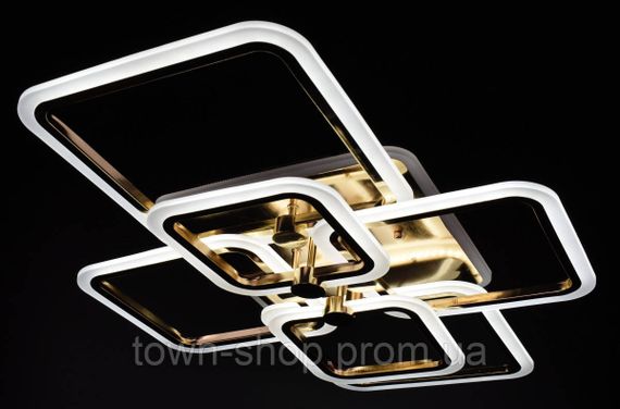 Люстра потолочная LED с пультом A2503/2+2+2-rgb-gd Золото 12х59х80 см. | Зображення 1