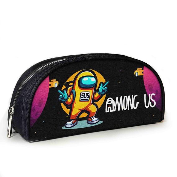 Пенал школьный Амонг Ас/Among Us 23х10х8 см с принтом для мальчика (02810)