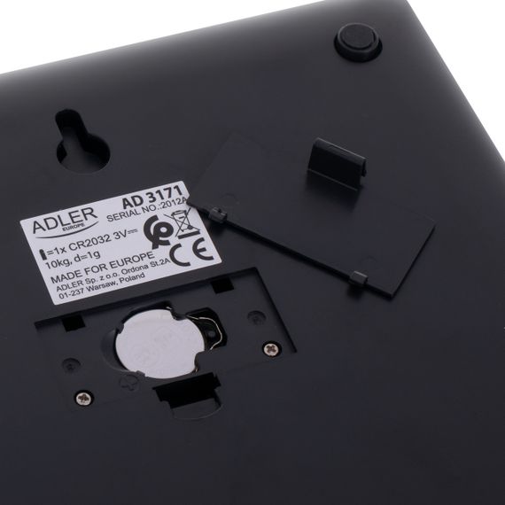 Ваги кухонні електронні Adler AD 3171 до 10 кг зі скляною платформою | Зображення 3