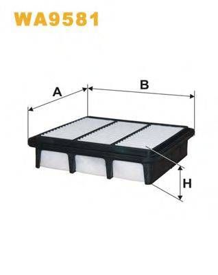 Фільтр повітряний WA9581AP1777 (вир-во WIX-FILTERS) WIX FILTERS WA9581 на KIA CEE'D SW (ED)