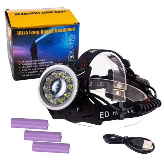 Ліхтар для походів на лоб, Ліхтар для нічної їзди на голову з розсіяним світлом FX-19 | Зображення 2