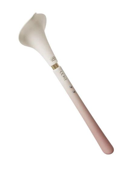 Роскошный вибромассажер Zalo – Calla Blossom Pink, двусторонний, 2 мотора sexstyle | Зображення 3