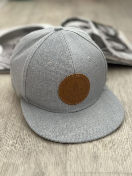 Кепка снепбек (Snapback)  з коноплею Сірий  56-61р (9060)