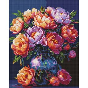 Алмазная мозаика "Букет пионов" ©art_selena_ua AMO20028, 40х50 см