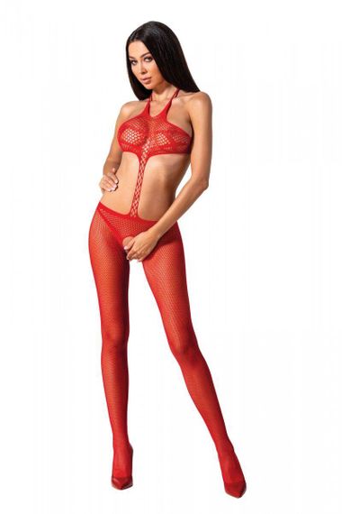 Відкритий бодістокінг Passion BS080 red Sex Aura | Зображення 1