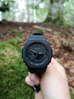 Черные полимерные мужские наручные часы Casio G-Shock GA-2100-1A1ER с полимерным ремешком | Зображення 5