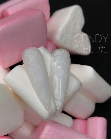 Гель для дизайна ногтей Crooz Candy Gel 01 (белый) 5мл | Зображення 1