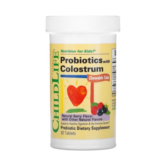 Probiotics with Colostrum Chewable - 90 tabs (Natural Berry) | Зображення 2