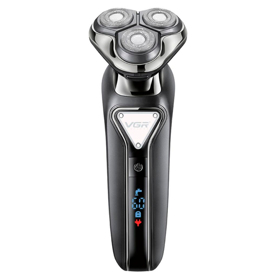 Электробритва VGR V-323 BLACK, роторная, IPX6, LED дисплей | Зображення 1
