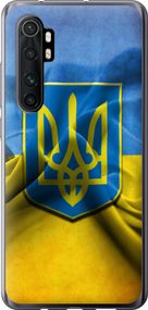 Чехол на Xiaomi Mi Note 10 Lite Флаг и герб Украины 1 "375u-1937-17620"