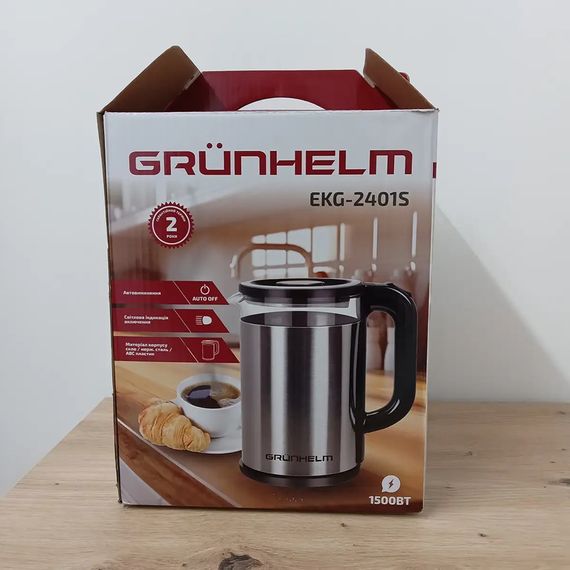 Електрочайник Grunhelm EKG-2401S 1.8 л сріблястий | Зображення 5