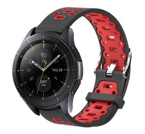 Спортивный ремешок Primo Perfor Classic для часов Samsung Galaxy Watch 42 mm (SM-R810) - Black&Red