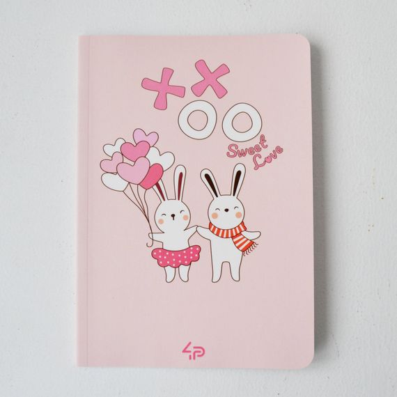 Блокнот 4Profi  "Sweet love note" rabbits 40 арк. формат А6 904266