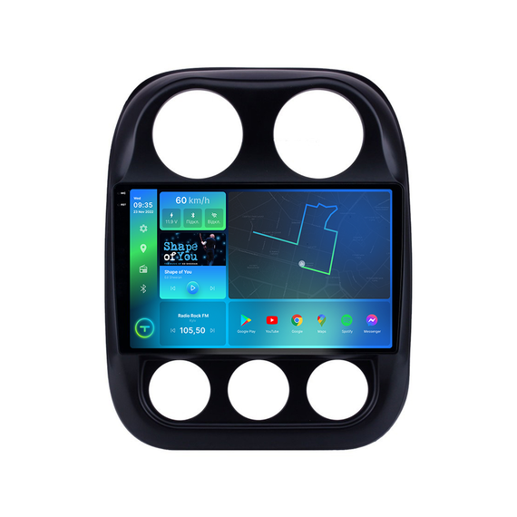 Штатна магнітола Torssen 2K Jeep Compas/Patriot 10-16 F108256 4G Carplay DSP | Зображення 1